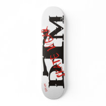 DTM Skateboard White Background