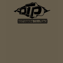 DTP Black Logo on White T-Shirt