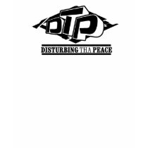 DTP Black Logo on White T-Shirt by disturbingthapeace DTP Black Logo on White T-Shirt
