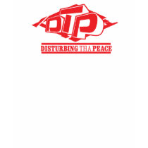 DTP Red Logo on Black T-Shirt by disturbingthapeace DTP Red Logo on Black T-Shirt