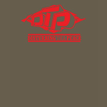 DTP Red Logo on White Mens T-Shirt