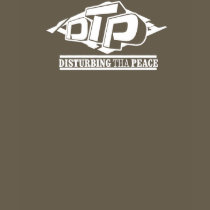 DTP White Logo on Black T-Shirt by disturbingthapeace DTP White Logo on Black T-Shirt