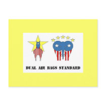 DUAL AIR BAGS STANDARD POSTCARD DEMOCRAT