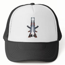 Dual AK-47 Assault Rifles Trucker Hats