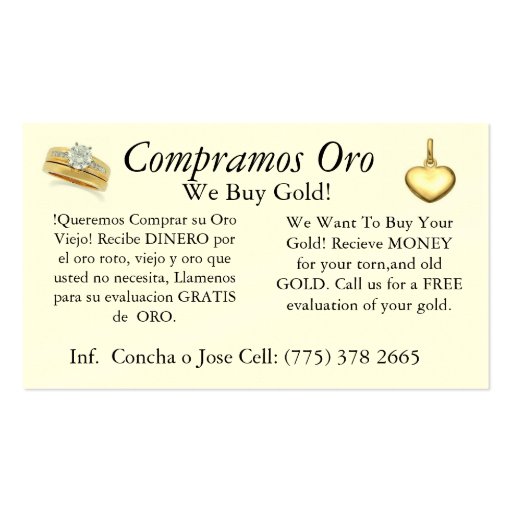 Dual car jewlery and cellphone business card
