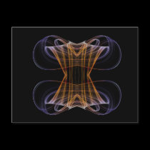 Dual Fractal Postcard postcards
