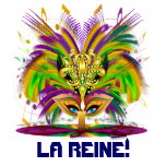 Dual Logo Mardi Gras Queen 2 Style View notes t-shirts