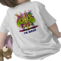 Dual Logo Mardi Gras Queen 2 Style View notes T Shirt