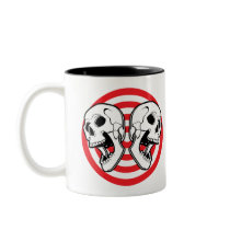 Dual Skull Target Mug