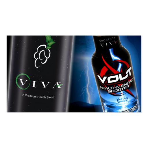 Dual Viva Volt Standard Business Card (back side)