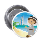 Dubai boy pinback button