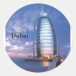 Dubai Burj Al Arab Hotel (by St.K) Round Sticker