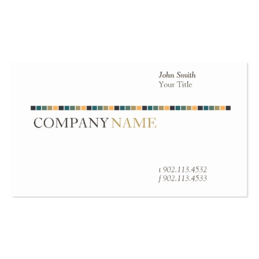 Dubai iii business card templates (front side)