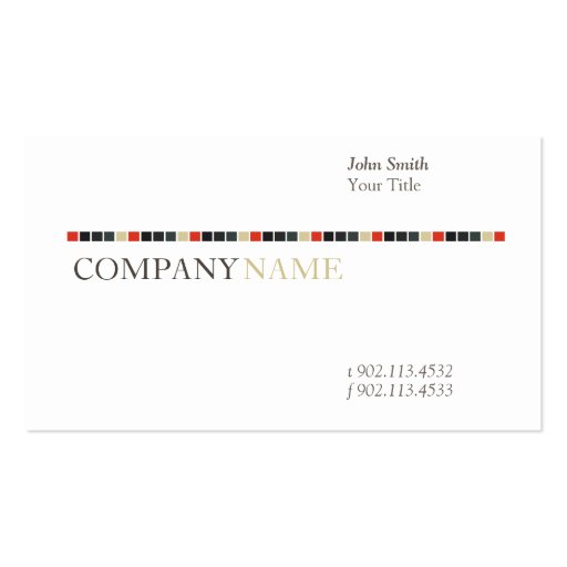 Dubai iv business card (front side)