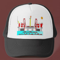 Dubai Offshore Oil Fields, Oil Field Hat by boozykelly Dubai Offshore Oil Fields, Oil Field Hat