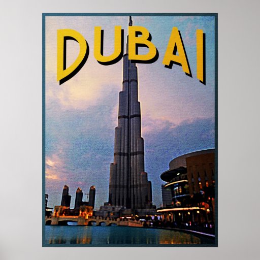 Dubai Travel Posters Zazzle
