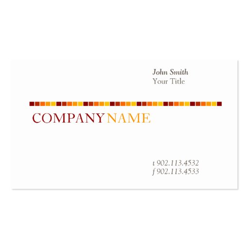 Dubai vii business cards (front side)