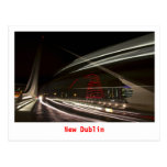 dublin, bus, lights, night, ireland