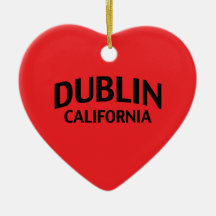Dublin California Christmas Tree Ornaments