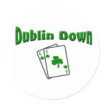 Dublin Down Round Stickers