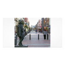 Dublin Ireland - James Joyce sculpture Custom Photo Card