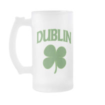Dublin Irish Shamrock Coffee Mugs
