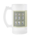 Dublin Town House Windows And Ivy Drinks Glass mugs