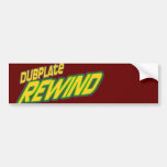 Dubplate Rewind Dub Bumper Stickers
