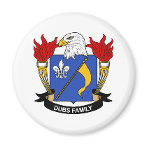Dubs Family Crest magnets by coatsofarms Dubs Family Crest magnets
