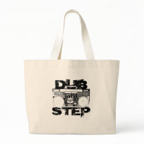 Dubstep Black Boombox Canvas Bags