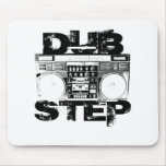 Dubstep Black Boombox Mousepads