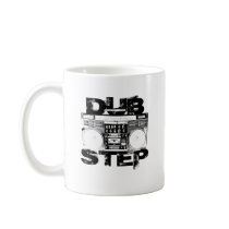 Dubstep Black Boombox Coffee Mugs