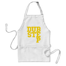 Dubstep Blockletter (Gold) Aprons
