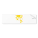 Dubstep Blockletter (Gold) Bumper Sticker