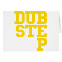 Dubstep Blockletter (Gold) Greeting Card