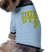 Dubstep Blockletter (Gold) Dog T Shirt