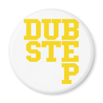 Dubstep Blockletter (Gold) Fridge Magnets
