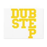 Dubstep Blockletter (Gold) postcards