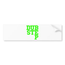 Dubstep Blockletter (Lime) Bumper Stickers