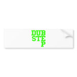 Dubstep Blockletter (Lime) Bumper Stickers