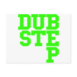 Dubstep Blockletter (Lime) postcards