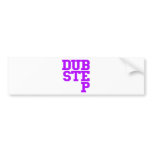 Dubstep Blockletter (Purple) Bumper Sticker