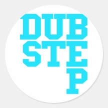 Dubstep Blockletter Stickers