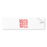 Dubstep Blood Repeat Bumper Sticker