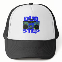 Dubstep Blue Boombox Mesh Hat