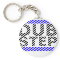 Dubstep Blue Keychain