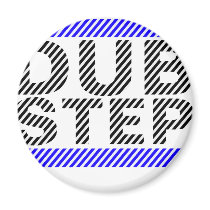 Dubstep Blue Fridge Magnet