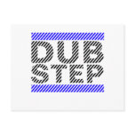 Dubstep Blue postcards