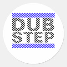 Dubstep Blue Stickers