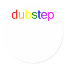 Dubstep Color Spectrum Round Stickers
